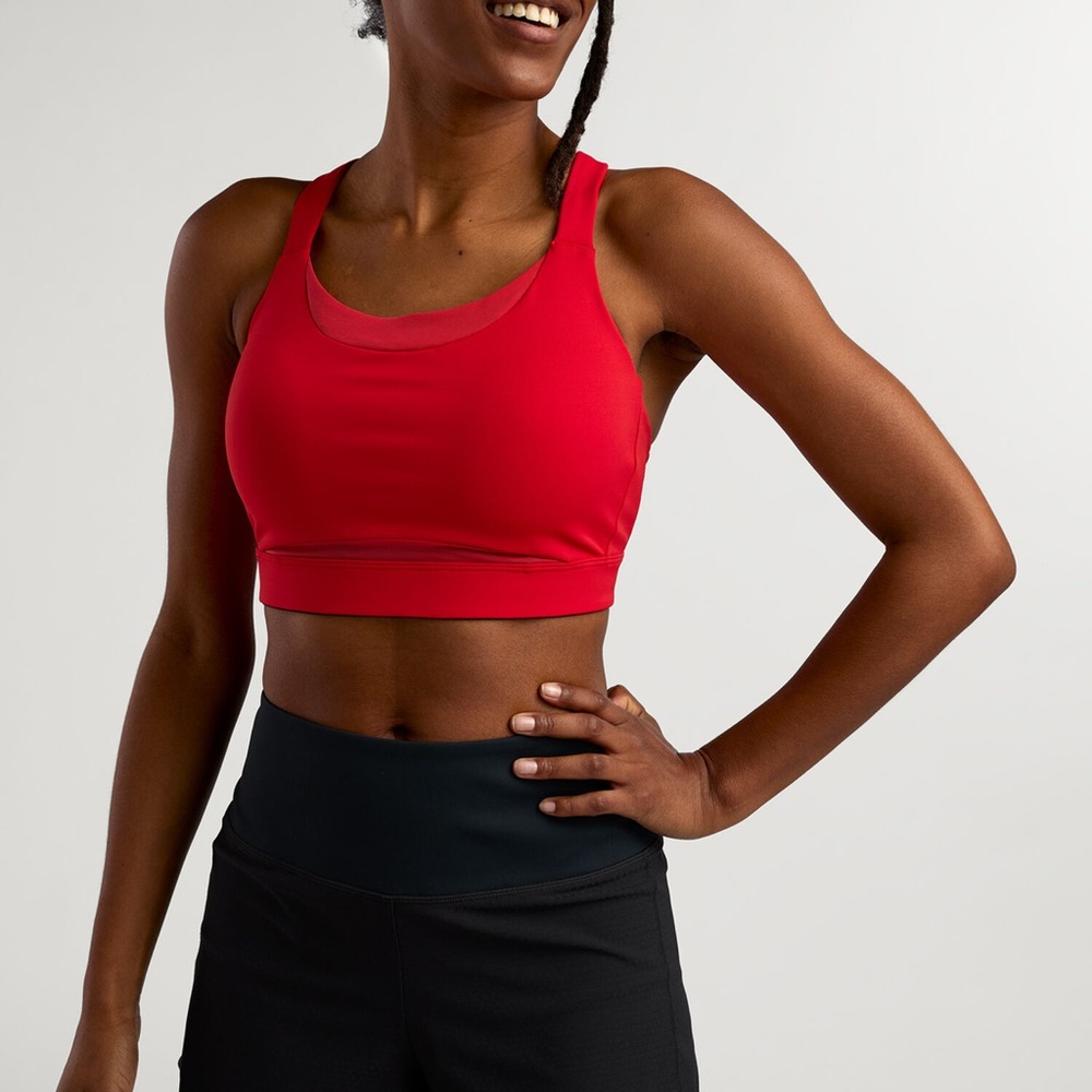 Oiselle Boom Sports Bra 32DD Redwood